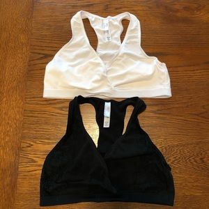 Nursing Maternity Bra in Black & White - Medium